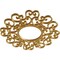 Ekena Millwork Reims Architectural Grade PVC Pierced Ceiling Medallion, Gold, 16"OD x 6 1/8"ID x 1/2"P CMPP16RESGO - alternate 2